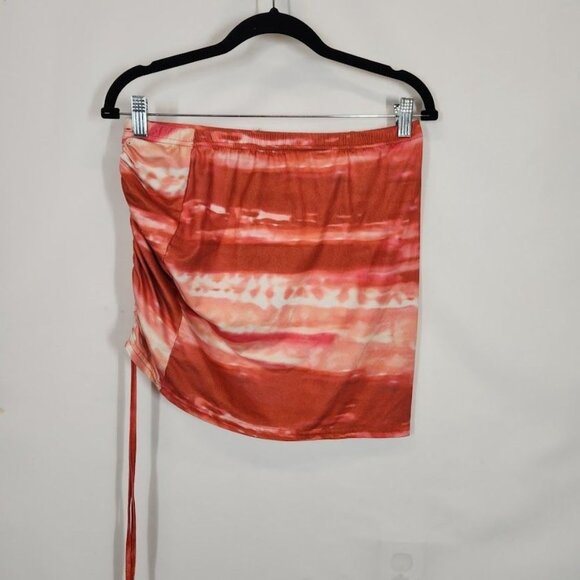 Shein Tie Dye Knot Front Top With Drawstring Bodycon Skirt - Size XL - Picture 8 of 15